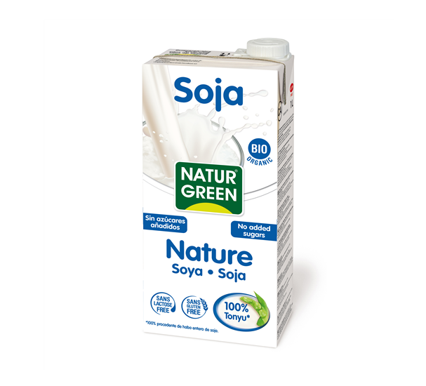 NATUR GREEN Soy Milk Natural 1L BIO - Healthier Bakery