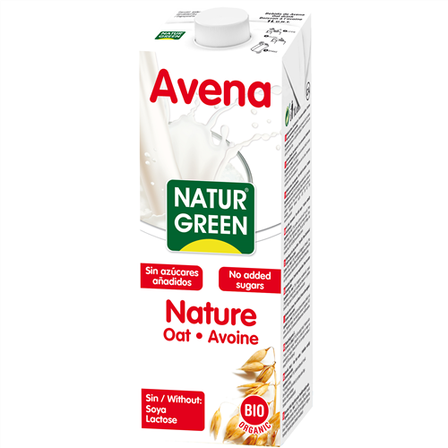 NATUR GREEN Oat Milk Natural 1L BIO - Healthier Bakery