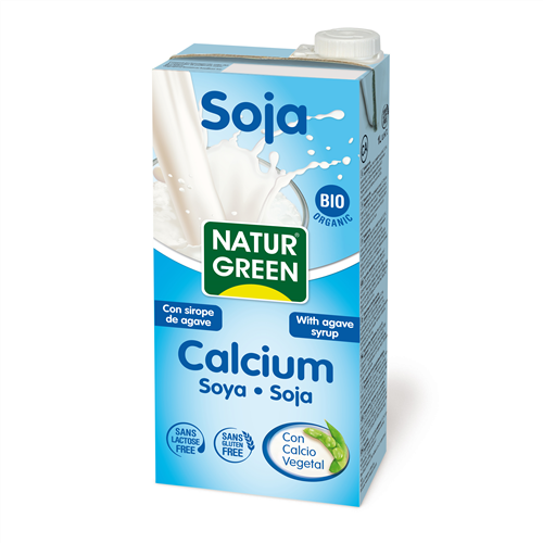 NATUR GREEN Soya Milk with Calcium 1L BIO - Healthier Bakery