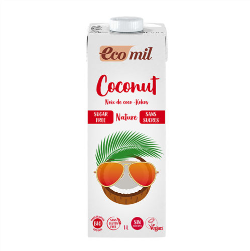 ECOMIL Coconut Milk 1L SUGAR FREE - Healthier Bakery
